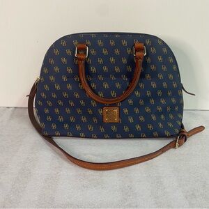 Dooney & Bourke Blue Gretta Domed Satchel